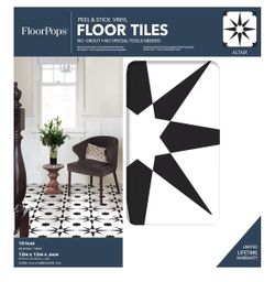 Peel and stick floor tiles - 4 packs