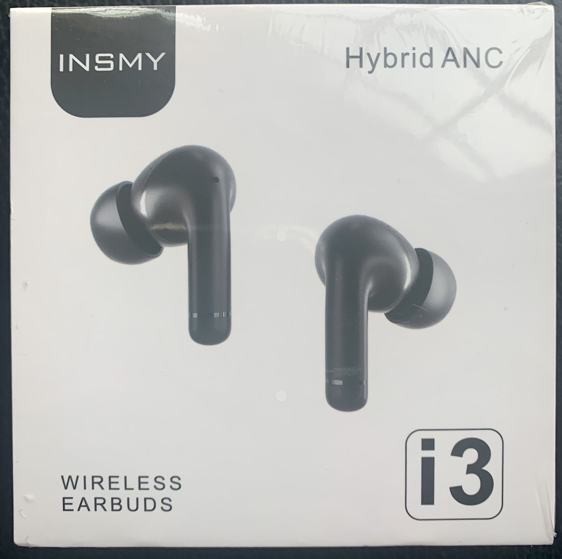 Black True Wireless Stereo Earbuds Bluetooth 5.0 Waterproof Touch Control Active Noise Cancelling ANC 36Hr 6 Microphones * Charging Case New Sealed