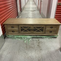 HAVERTY Rustic Style Wood TV Storage Cabinet