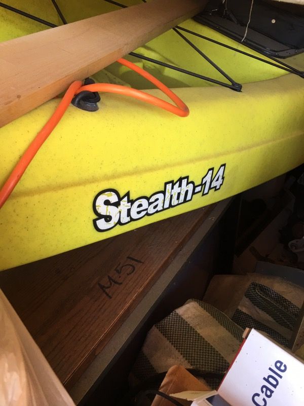 Malibu Kayaks- Top Of The Line Stealth Series.-Stealth-14 Neon Yellow