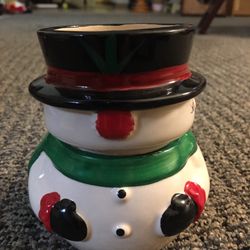 Vintage Snowman Hot Pot