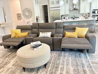 Leather Sectional Couch 