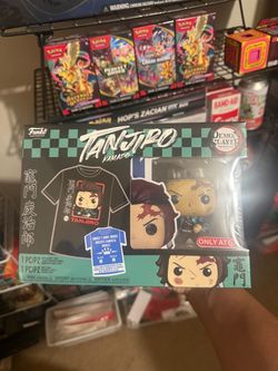 Tanjiro kamado demon slayer funko pop with medium shirt new