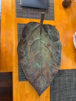 Steel leaf for decor!