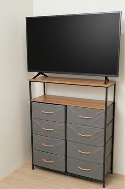 TV with Storage Cabinet + Bella Air Fryer