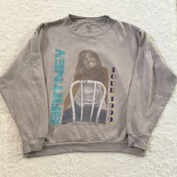 Brittany Spears 1999 Tour Crewneckc Sz 1X ---Small hole on Waist Line -Condition and measurements are as seen in photos
