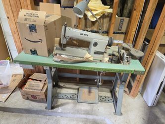 Juki sewing machine and table