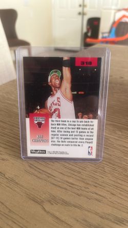 1992-93 SkyBox #318 The 1992 NBA Finals Chicago Bulls Basketball Card