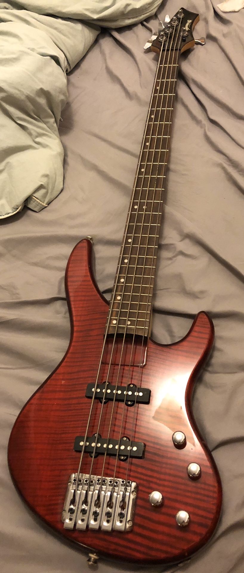 Brownsville New York 5 string electric bass guitar for Sale in Chicago