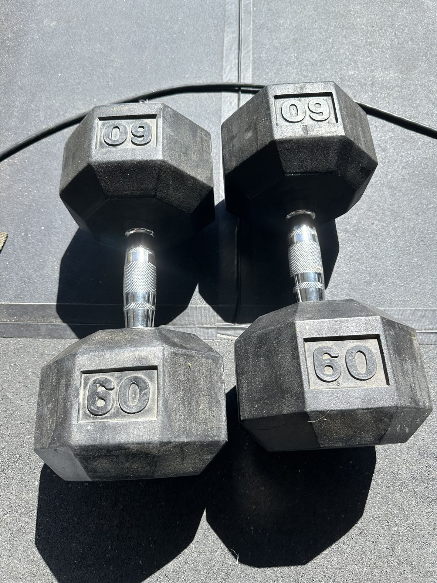 60 Pound Dumbbells