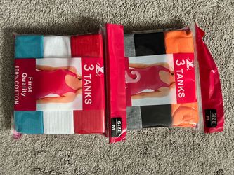 Women's Cotton Tank Tops 3-Pack Size Medium