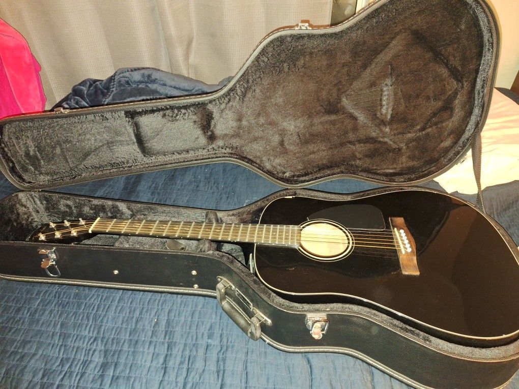 Fender Acoustic Guitar Cd-60 With Case