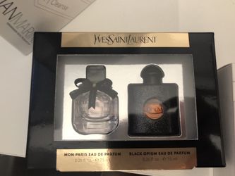 YVES Saint Laurent Black opium and mon Paris duo perfume travel mini set