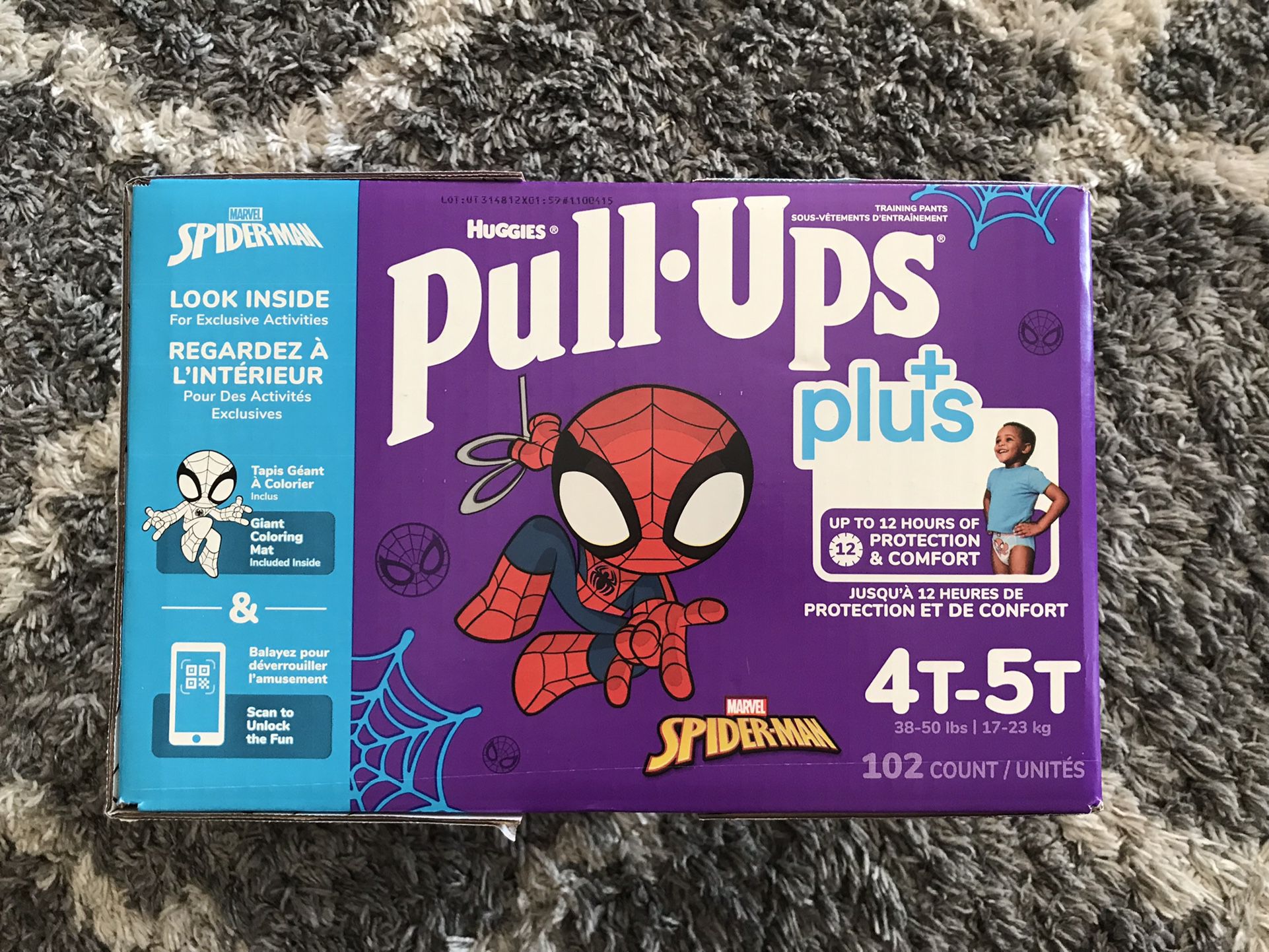Huggies Pull Ups Size 4-5t/102 Diapers 