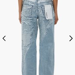 Jeans Sequin Wide Leg Purple Brand 