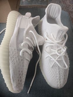 Yeezy Boost 350 V2 Bone White. Size 9.5 Men. StockX AUTHENTICATED with QR code