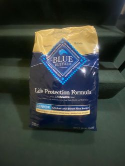 2 Unopened Bags of Blue Buffalo Senior Formula, 30lbs