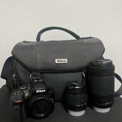 Nikon D3400 DSLR Camera (w/ 2 Lenses)