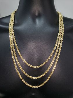 4.5MM 10K Rope Chain Laser Cut RCL-001