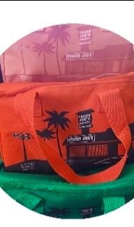 Trader Joe's Mini Insulated Bags - Red, Green, and Pink
