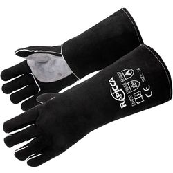 RAPICCA Welding Gloves 16IN Heat & Fire Resistant Leather for Stick MIG TIG Flux-Core Welder, Forge, Blacksmith, Fireplace, Wood Stove, Fire Pit, Furn