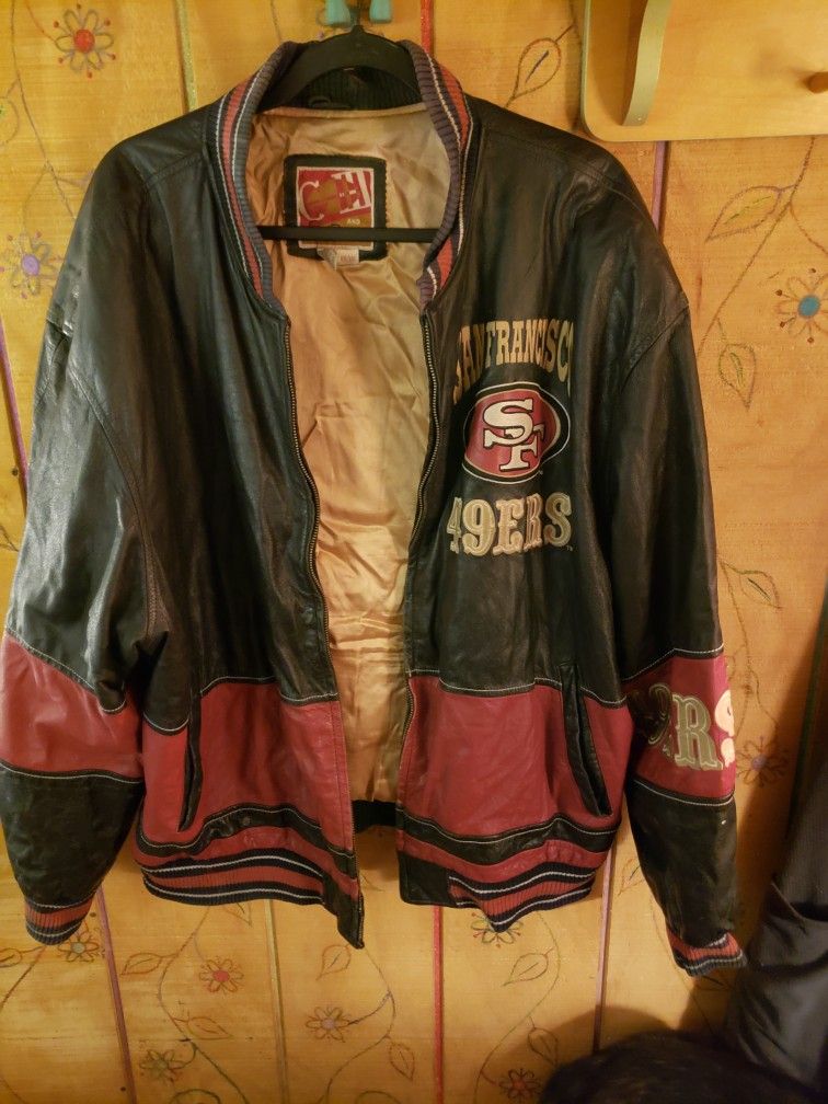 San Francisco 49ers Leather Jacket, Carls Banks Edition XXL
