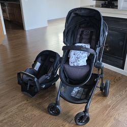 Evanflow stroller and car seat