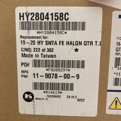 2019 - 2020 Santa Fe Left Qtr Tail Light