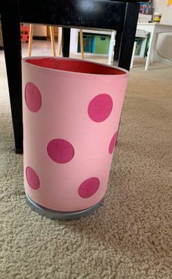 Beautiful Pink Dotted Lamp