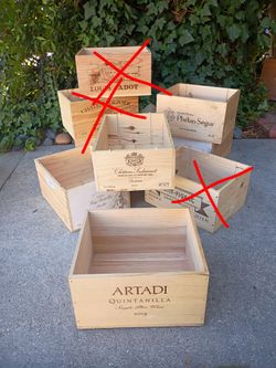 Wine Creates $5 Each Different Size Around 11" X  7 1/2" X 13"