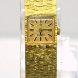 Rare Vintage Omega Ladies Manual Wind Dress Watch Gold Plated