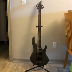 ESP LTD B-205SM - See Thru Black Satin - 5-string Bass