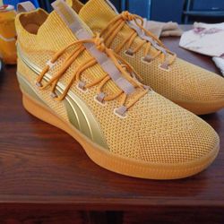 New Puma CLYDE High Gold Size14