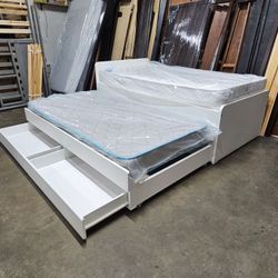 Twin Trundle Bed And Mattress 