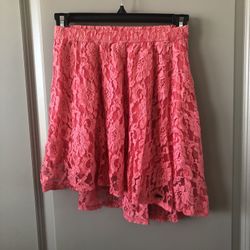 Hollister Pink Lace Skirt Size XS