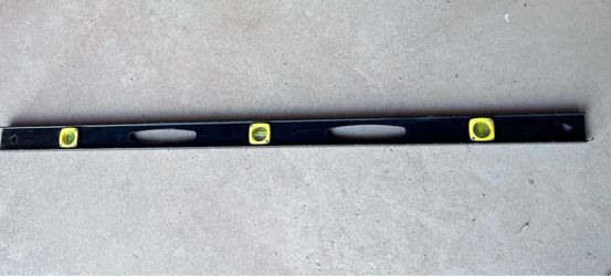 48” Black Metal Level