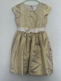 Holiday Gold Dress Size 8 Girls
