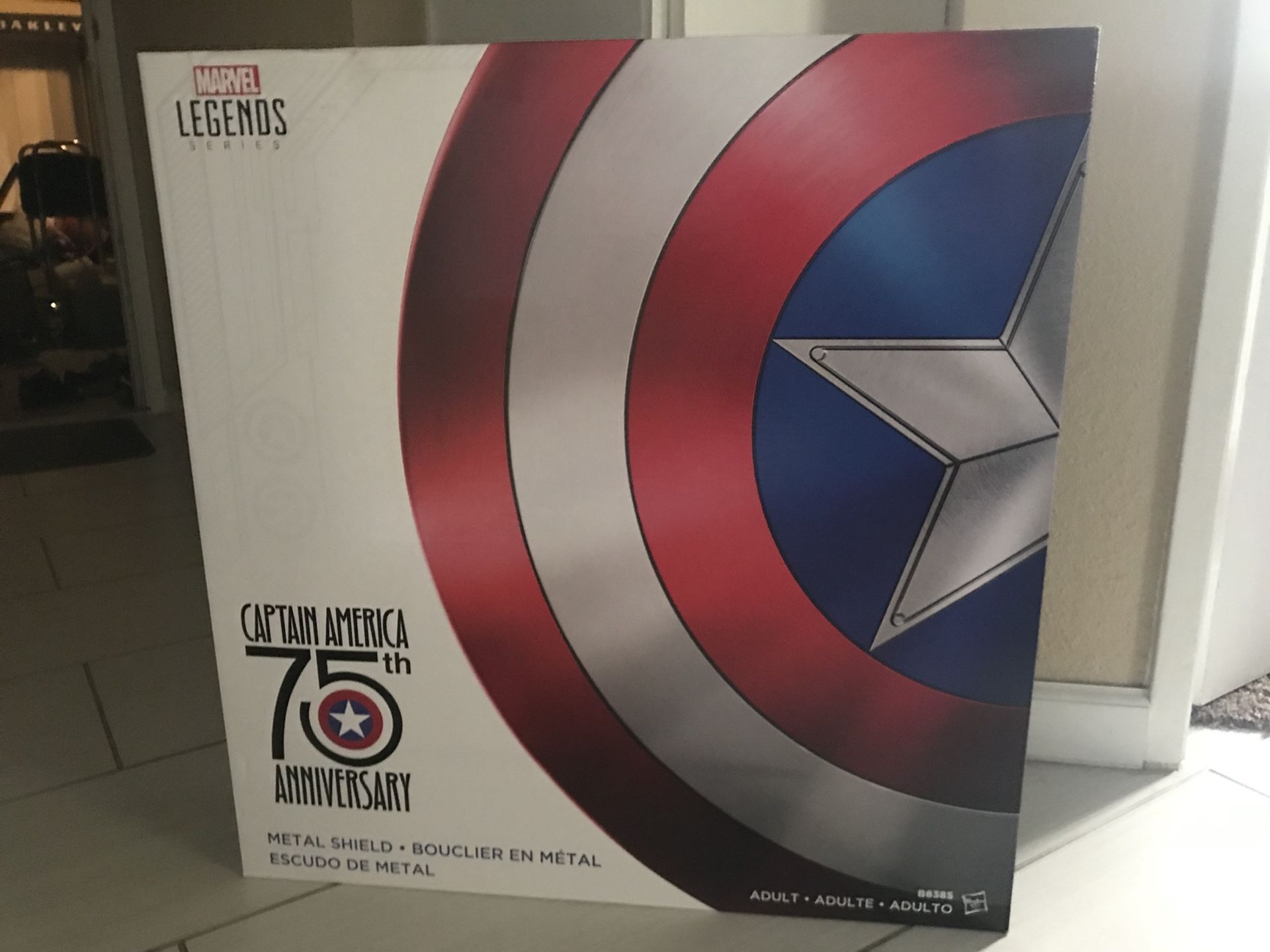 75th anniversary captain America metal shield hasbro marvel legends