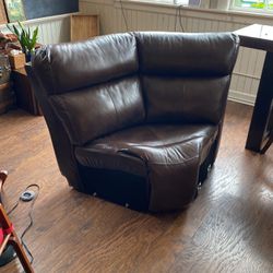 Free Corner Leather Couch 