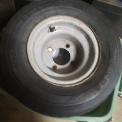 8" Golf Cart Mounted Tire
