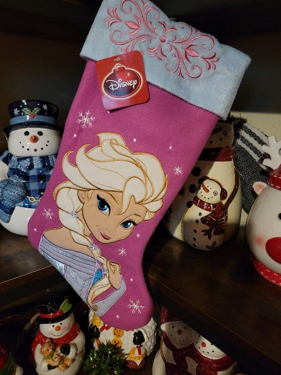 FROZEN::ELSA STOCKING HOLDER & STOCKING