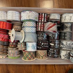 Assorted Wired Holiday Ribbon 