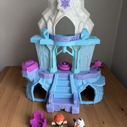 Fisher Price Disney’s Frozen Queen Elsa Ice Castle Palace Light Up Figure Lot