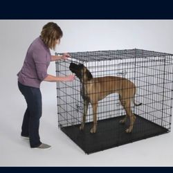 NEW, XXXL Double Door 54-Inch Dog Crate Designed for Giant Breeds,kennel, corral, playpen