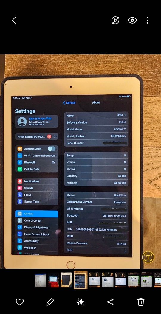 IPAD AIR 2 MAKE AN OFFER