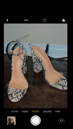 Snake Print Heels 