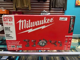 Like new Milwaukee M18 18-Volt 5 Tool combo kit