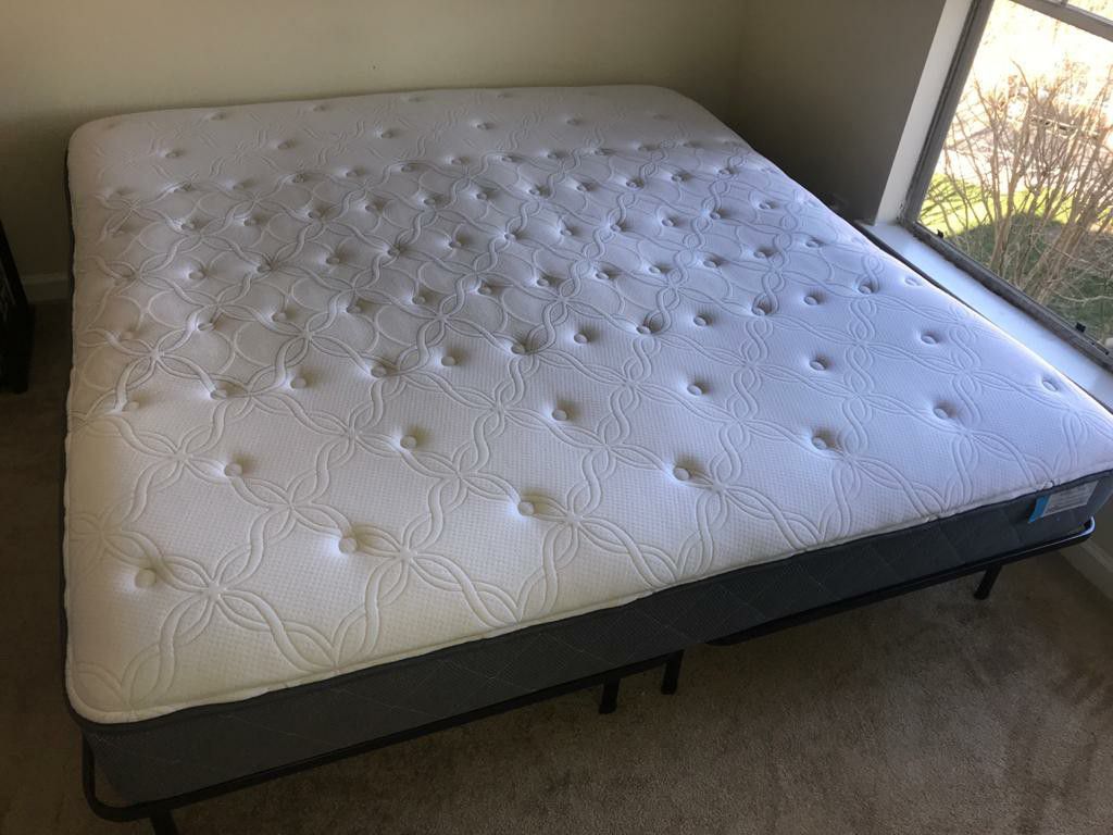 King size bed with Frame for sale