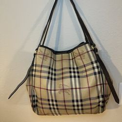 BURBERRY Canterbury Haymarket Check Tote Bag