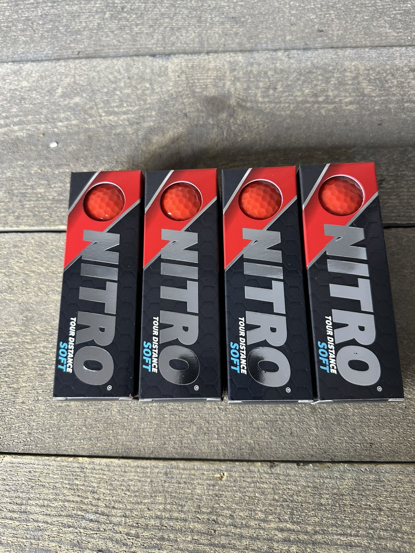 Nitro Tour Distance Soft 12 Pack Red Ultrasoft 65 Compression Golf Balls New